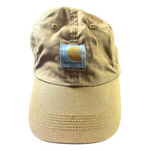 Carhartt Kids Brown Cotton Baseball Cap Adjustable Strap AH8900